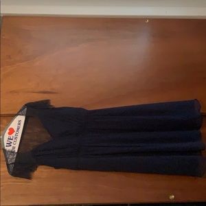 Navy blue maternity dress